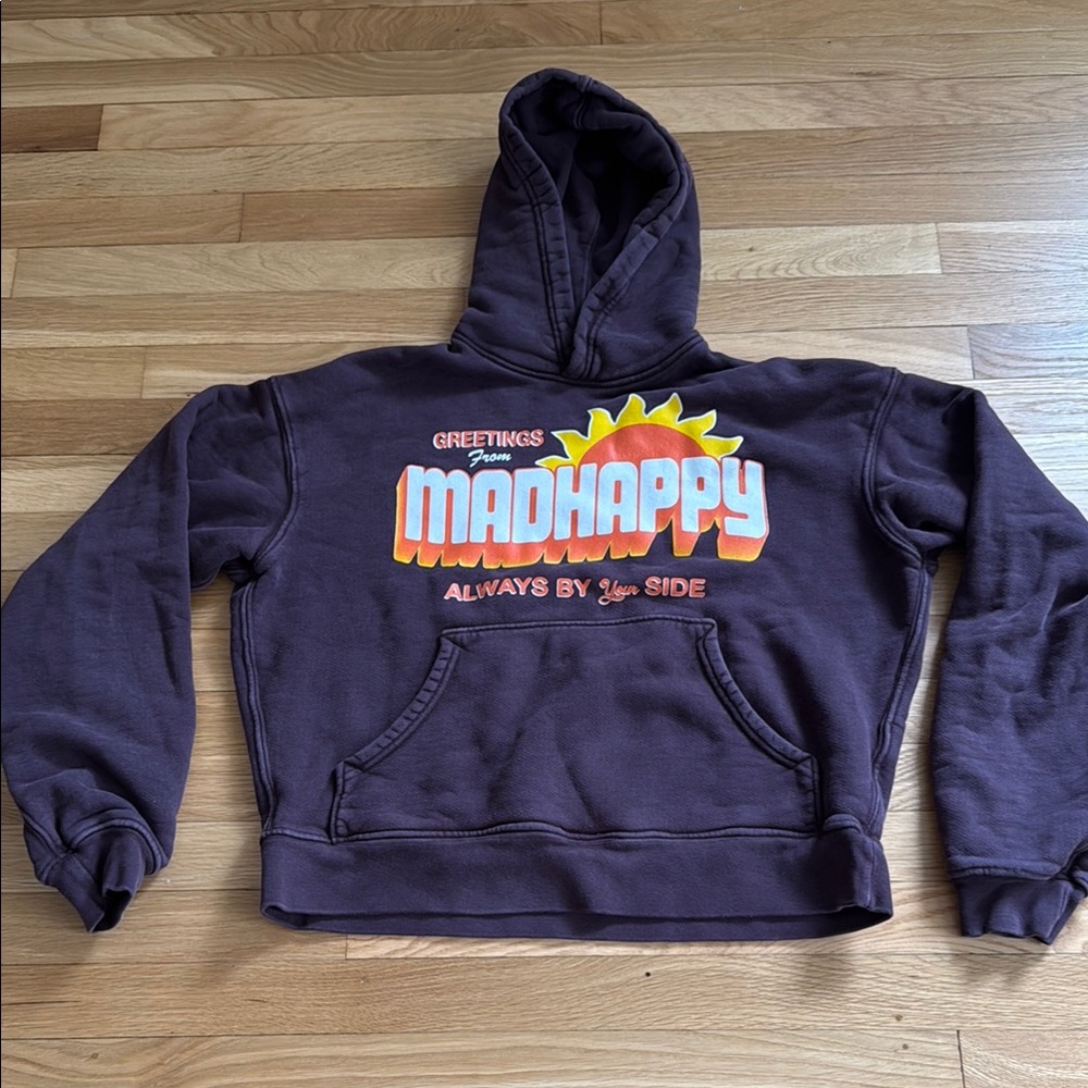 Madhappy Dark Brown Hoodie with Graphic